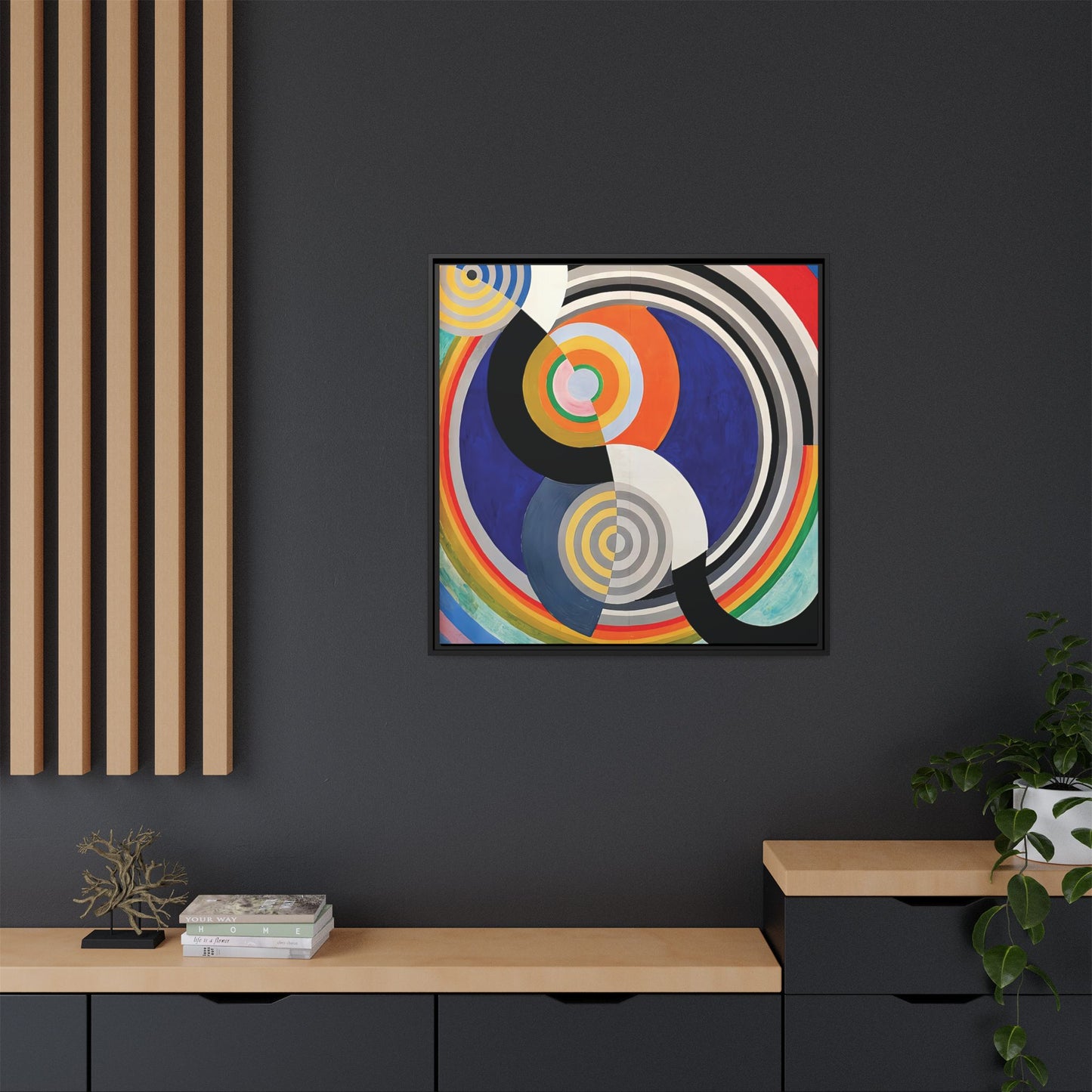 Rythme Numéro 2 (1938) by Robert Delaunay  / Toile encadrée sur caisse américaine