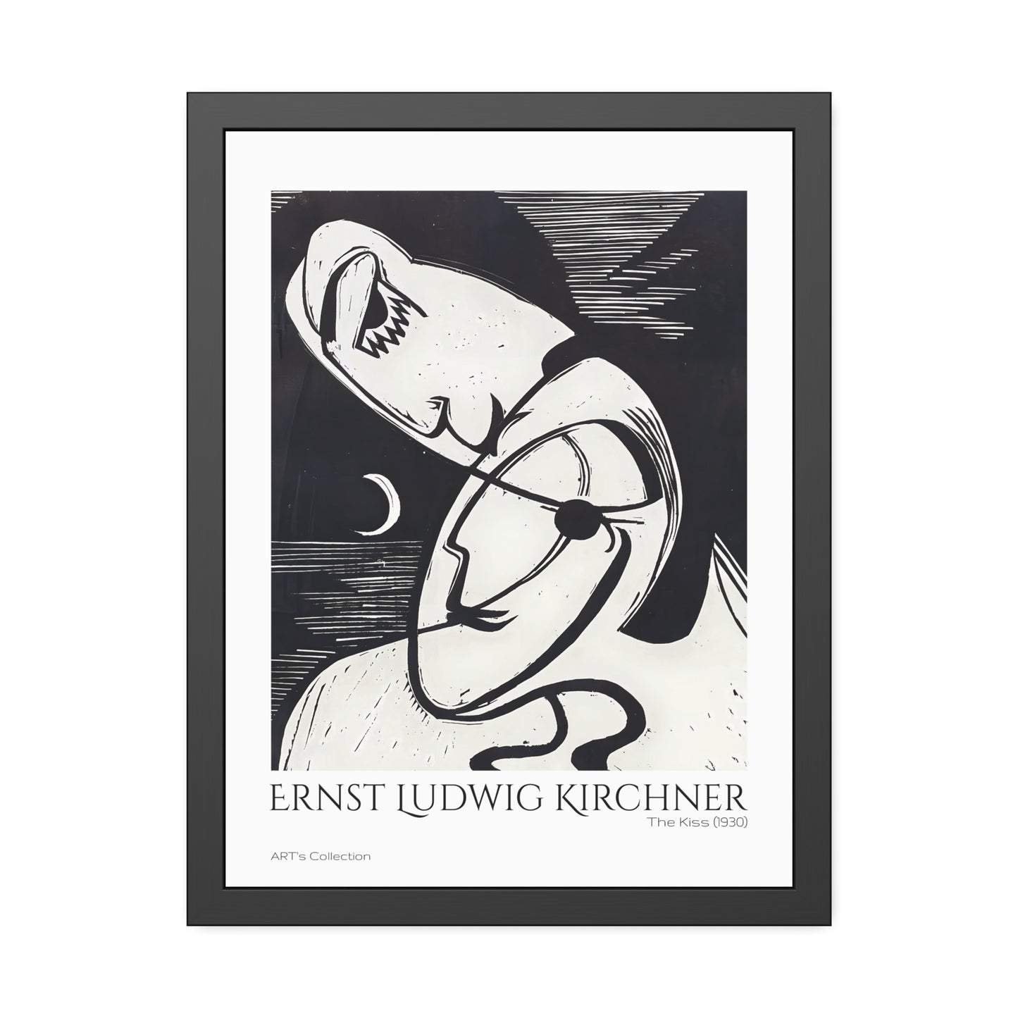 The Kiss (1930) by Ernst Ludwig Kirchner / Affiche Encadrée série ART's Collection