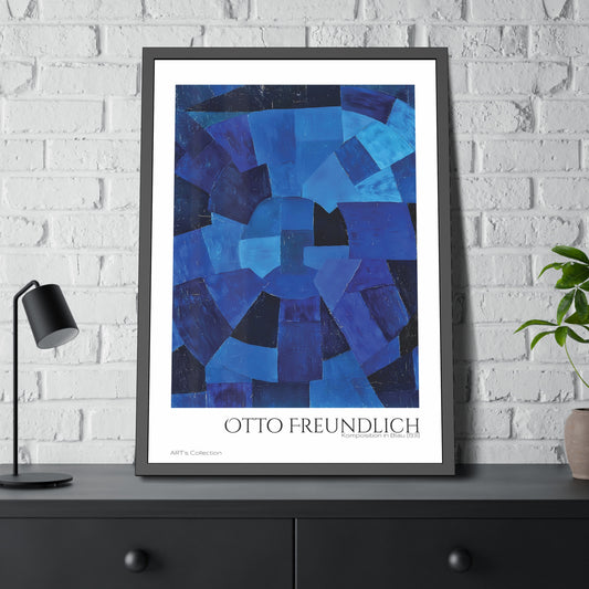 Komposition in Blau (1931) by Otto Freundlich  / Affiche Encadrée série ART's Collection