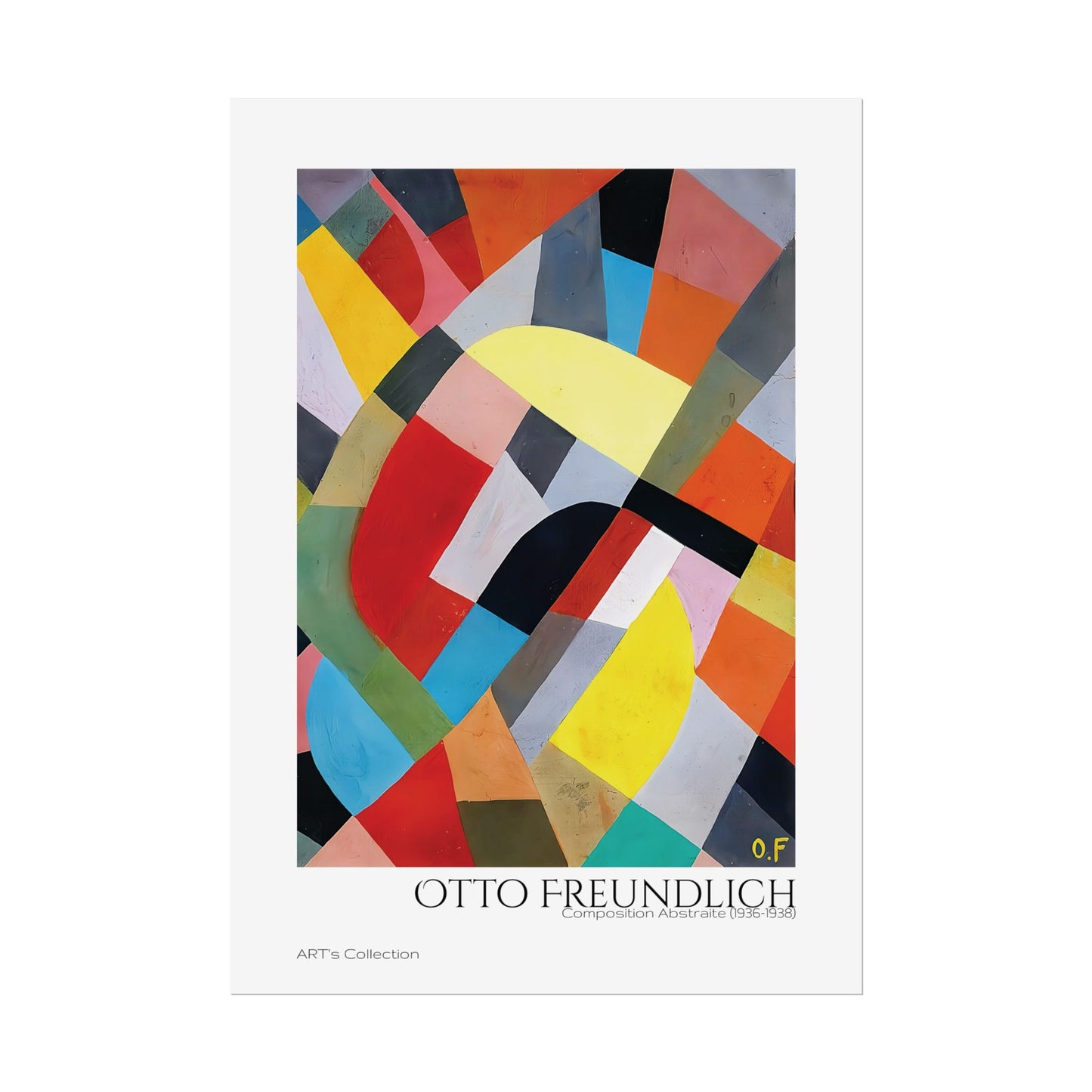 Composition Abstraite (1936-1938) by Otto Freundlich / Affiche imprimée - Série ART's Collection