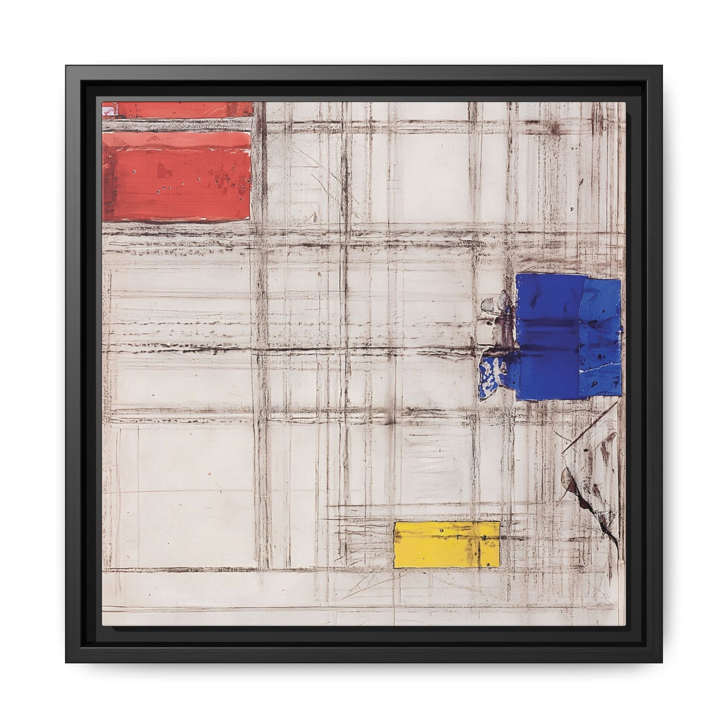 Study for a Composition (1940-1941) by Piet Mondrian  / Toile encadrée sur caisse américaine