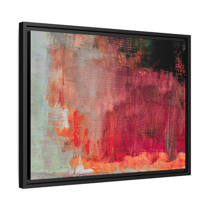 Tableau Contemporain Rubis "Série Sign Collections" / Toile encadrée sur caisse américaine