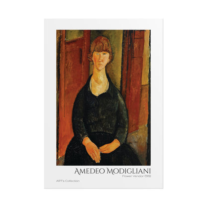 Flower Vendor (1919) by Amedeo Modigliani / Affiche imprimée - Série ART's Collection
