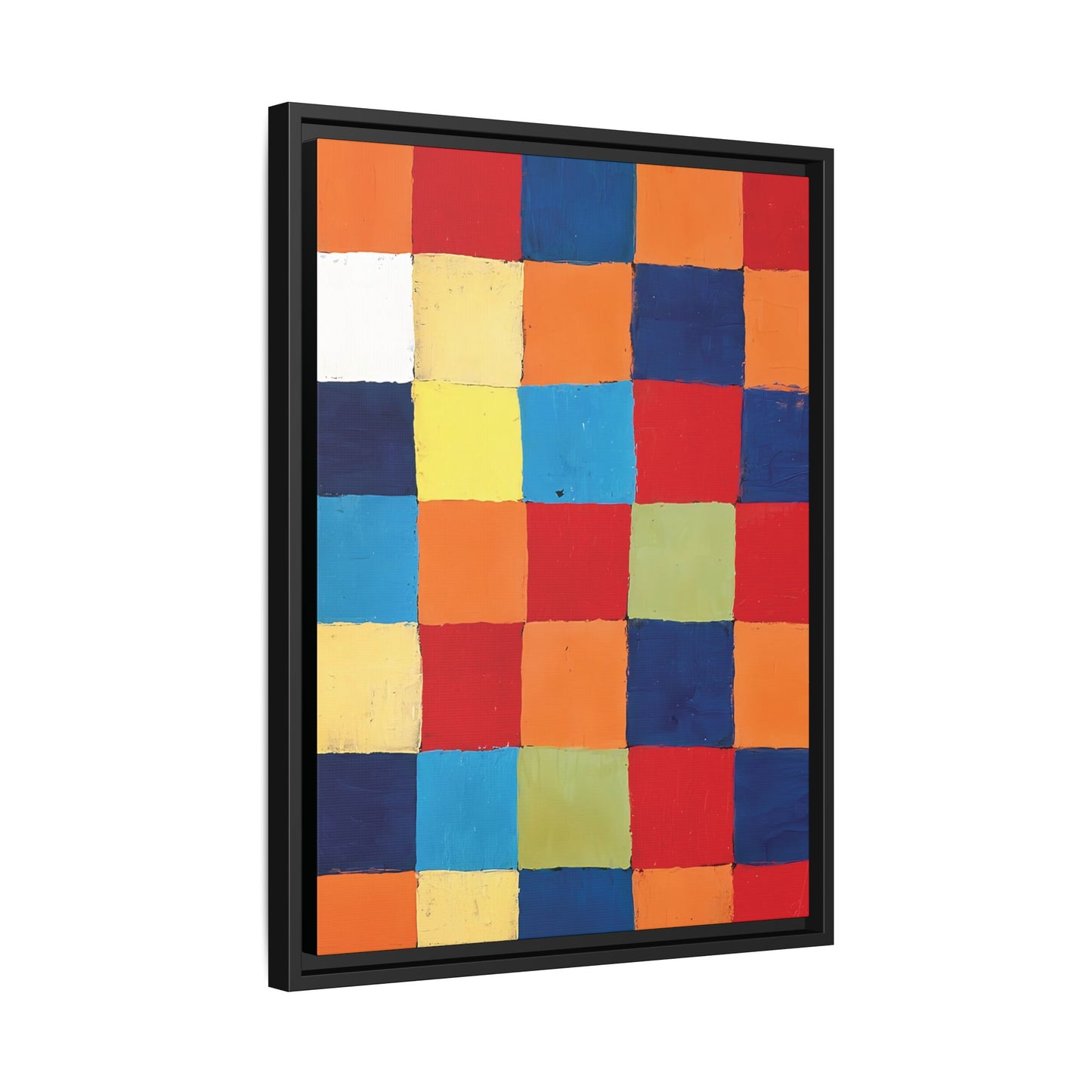 Color chart Qu1 (1930) by Paul Klee / Toile encadrée sur caisse américaine