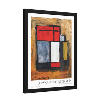 Formas abstractas (1929) by Joaquín Torres-García  / Affiche Encadrée série ART's Collection