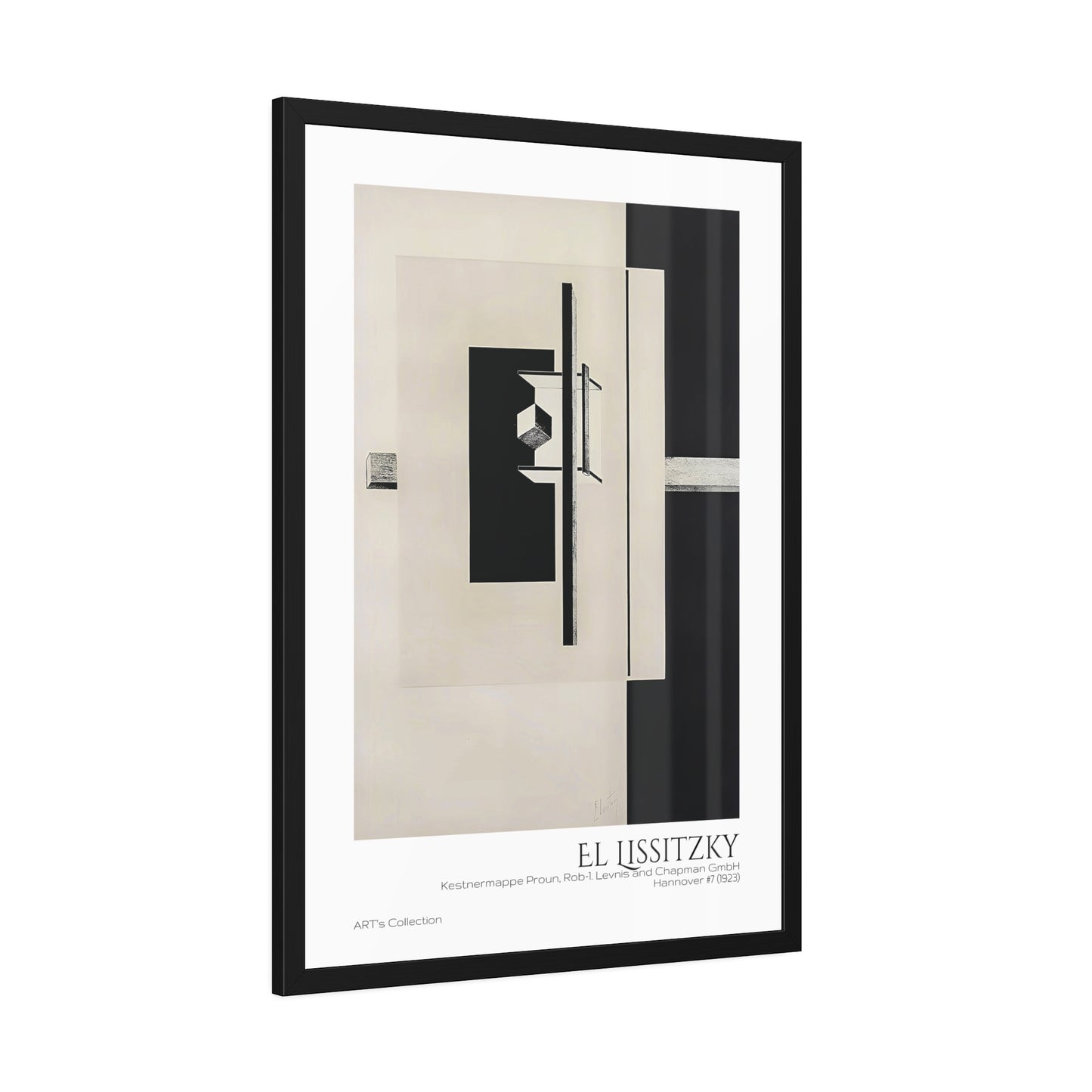 Kestnermappe Proun, Rob-1. Levnis and Chapman GmbH Hannover #7 (1923) by El Lissitzky / Affiche Encadrée série ART's Collection