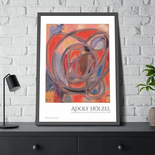 Komposition Rund- und Ovalformen (Ca. 1930) by Adolf Hölzel  / Affiche Encadrée série ART's Collection