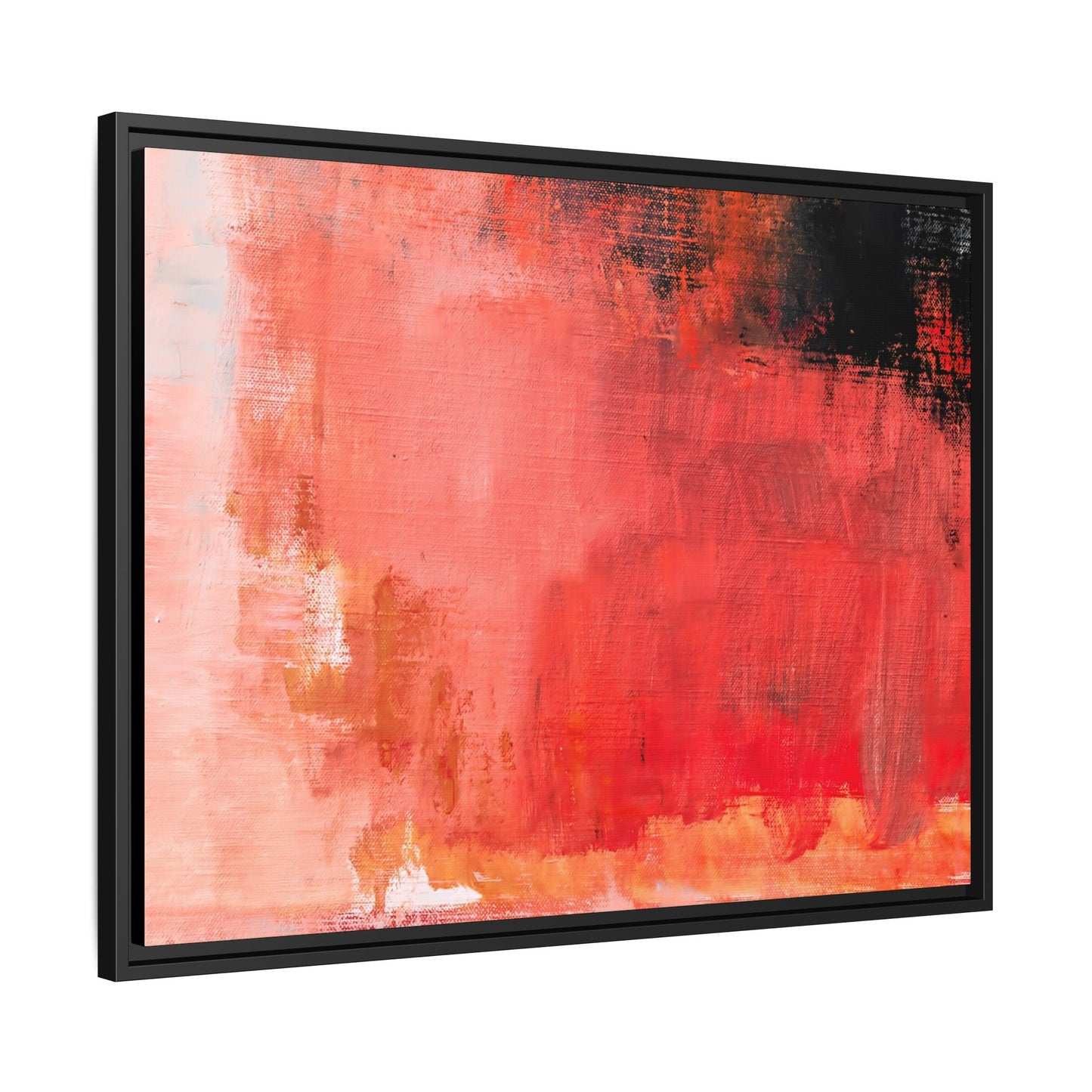Tableau Contemporain Ecarlate "Série Sign Collections" / Toile encadrée sur caisse américaine