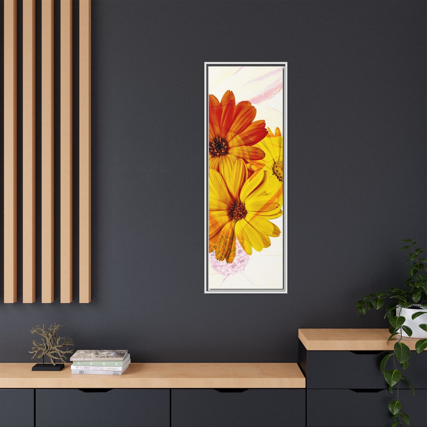 Collection Signature "FLORAL Numéro 13" sur Toile encadrée avec caisse américaine