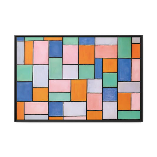 Composition in dissonances (1919) by Theo van Doesburg  / Toile encadrée sur caisse américaine