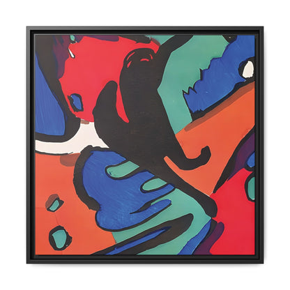 Wassily Kandinsky / Le Cavalier Bleu (1912) / Toile encadrée sur caisse américaine