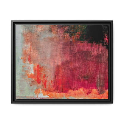 Tableau Contemporain Rubis "Série Sign Collections" / Toile encadrée sur caisse américaine