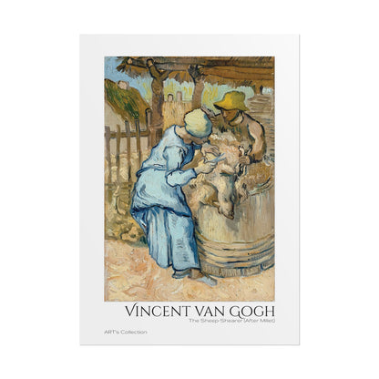The Sheep-Shearer (After Millet) by Vincent van Gogh / Affiche imprimée - Série ART's Collection
