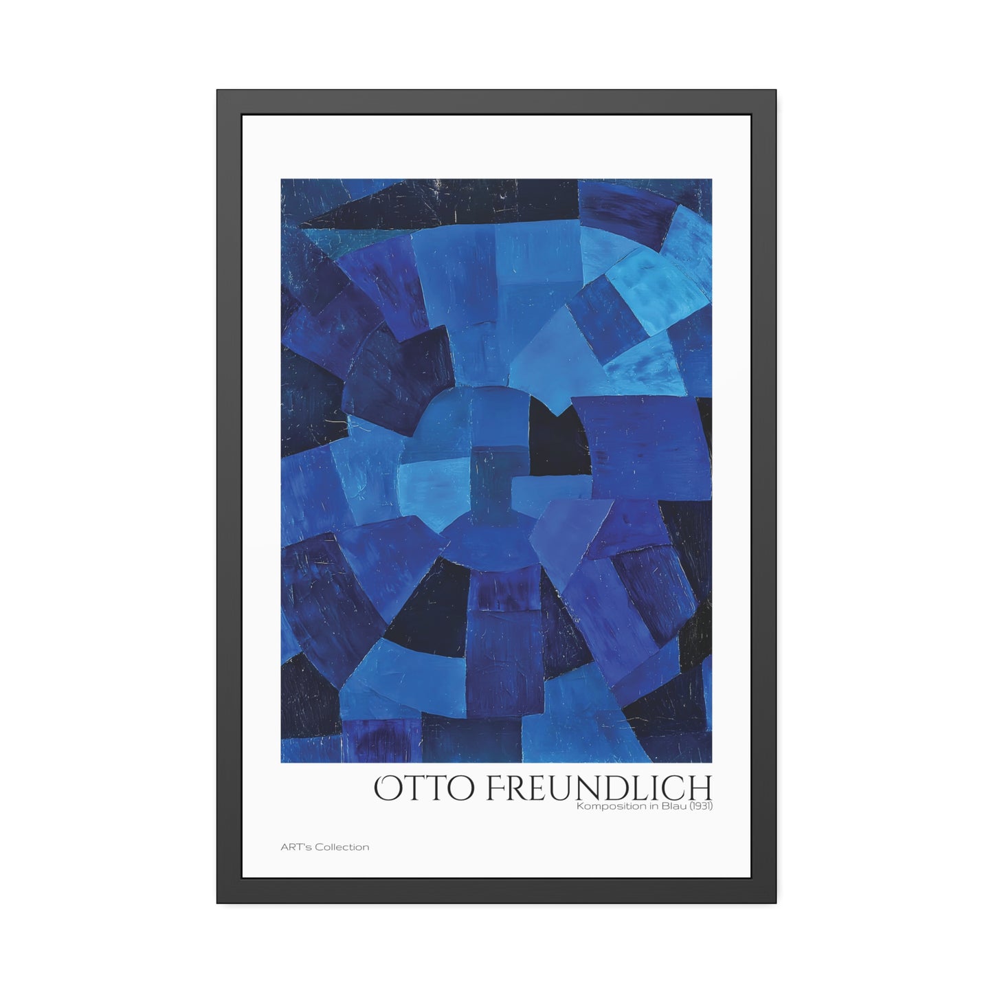 Komposition in Blau (1931) by Otto Freundlich  / Affiche Encadrée série ART's Collection