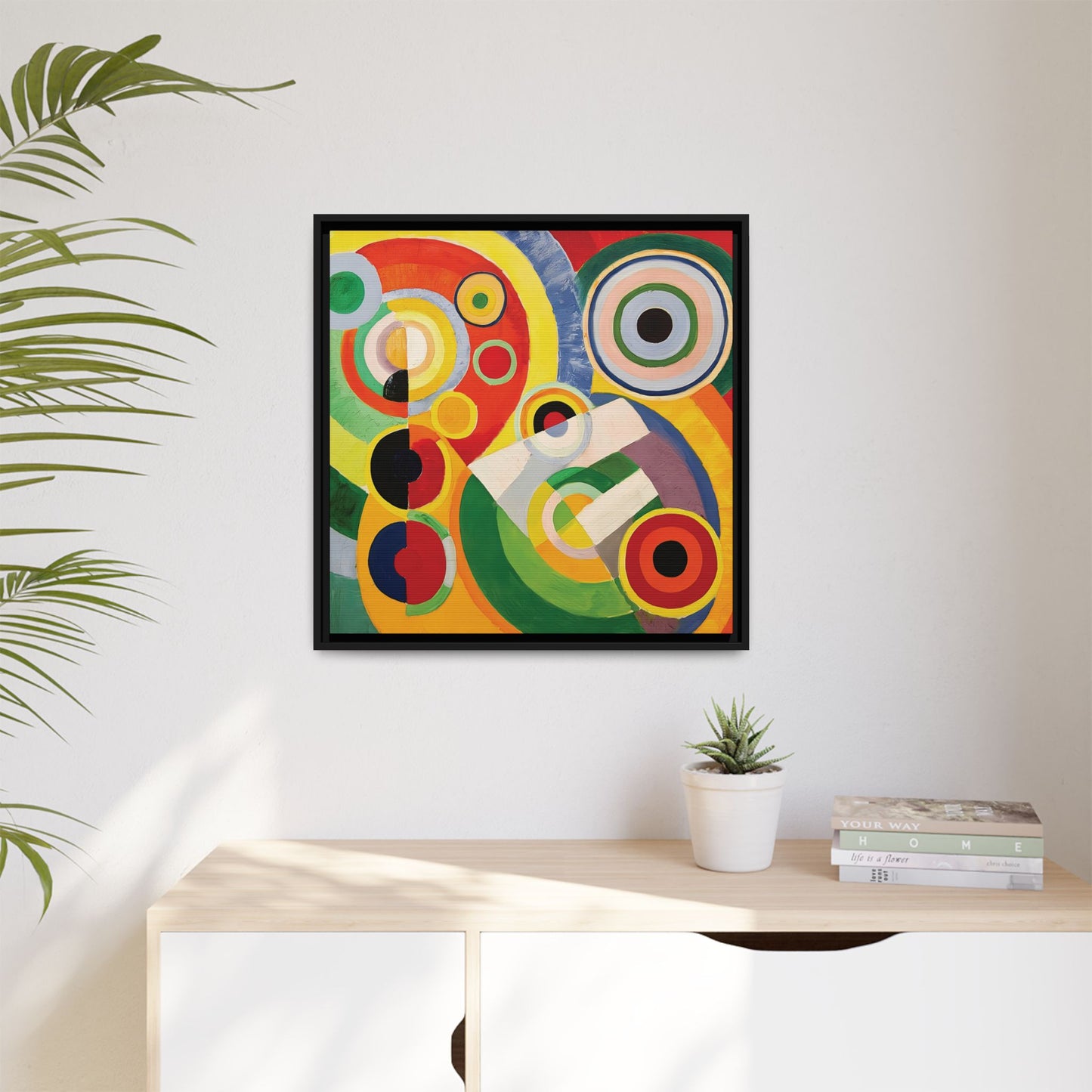Rythme, Joie de vivre (1930) by Robert Delaunay  / Toile encadrée sur caisse américaine