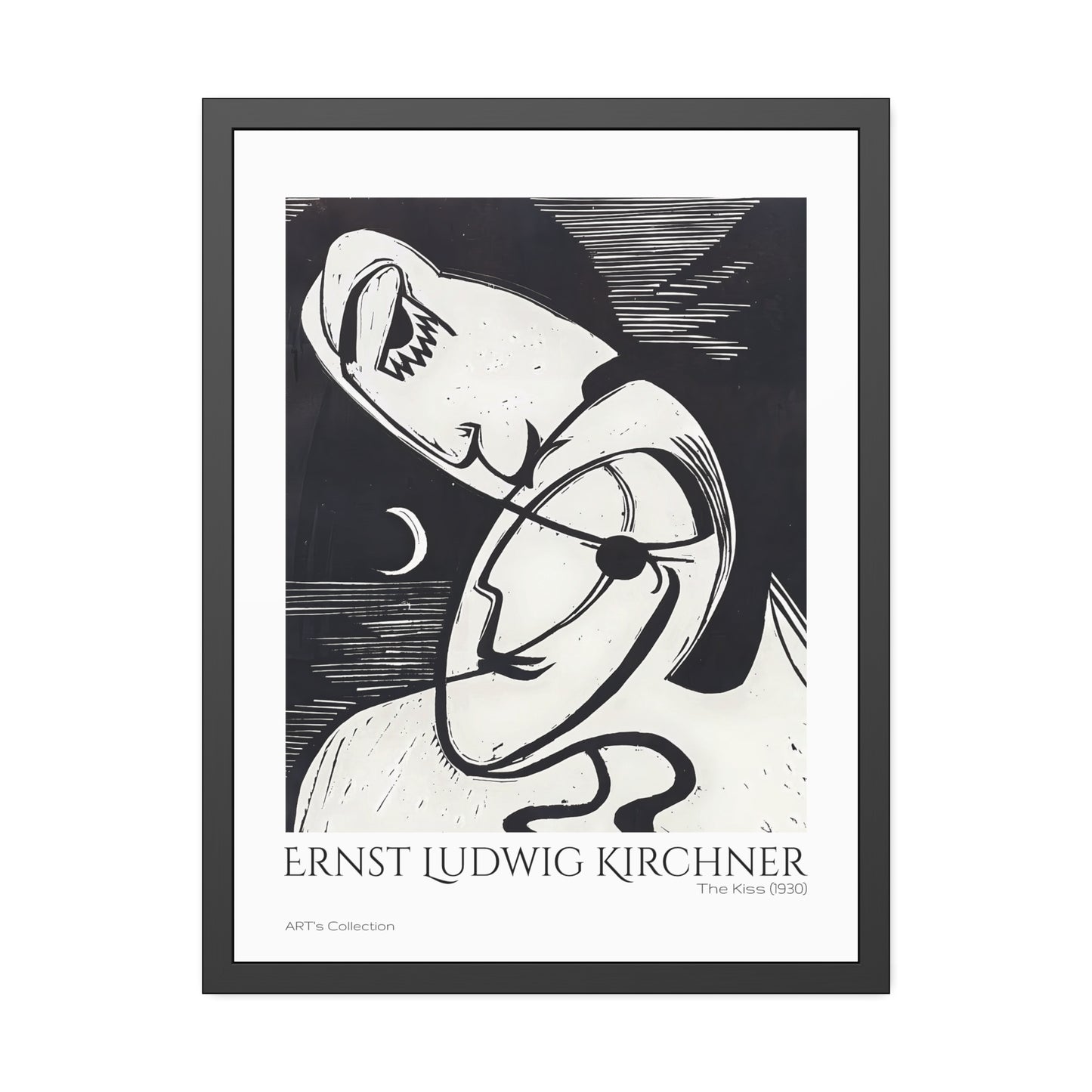 The Kiss (1930) by Ernst Ludwig Kirchner / Affiche Encadrée série ART's Collection