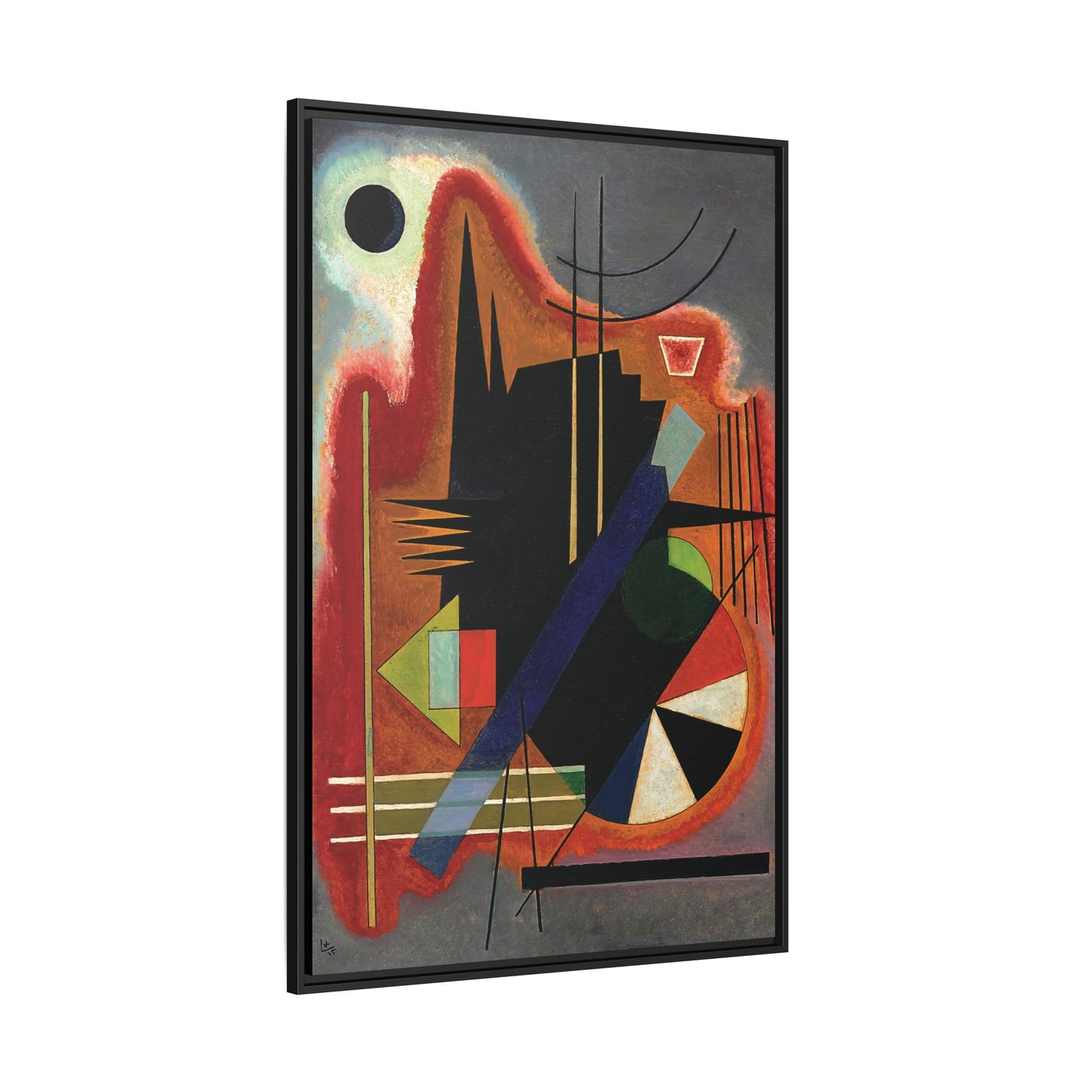 Wassily Kandinsky / Several Points (1925) / Toile encadrée sur caisse américaine