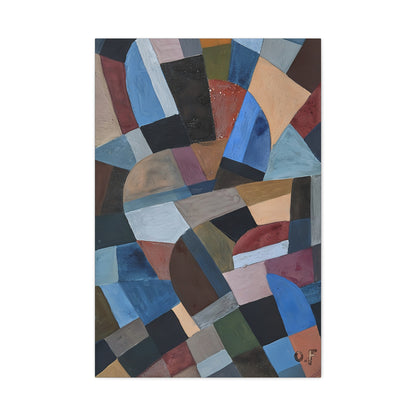 Composition by Otto Freundlich  / Reproduction Fine Art sur Toile / Epaisseur 3.2 cm - 1.25 inch