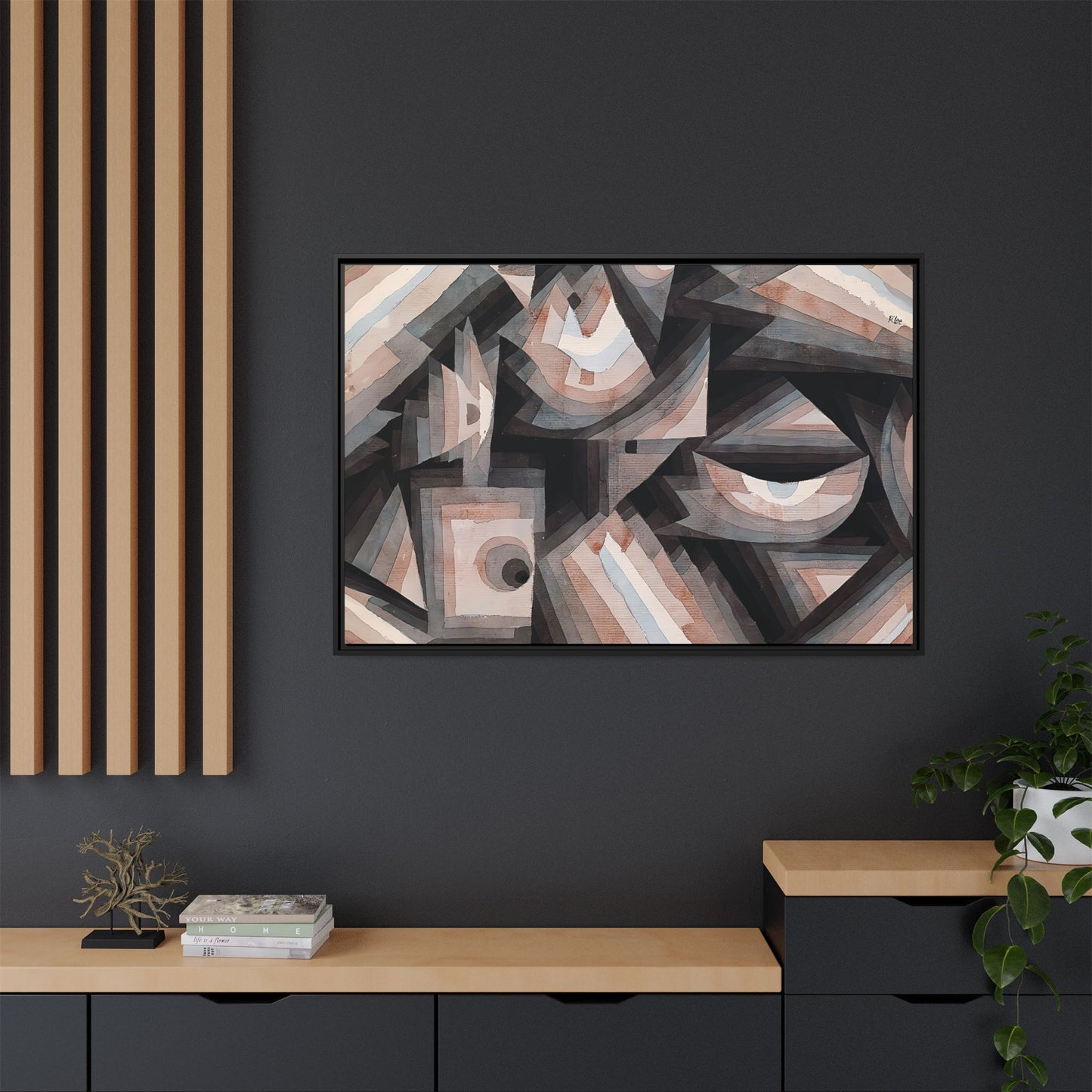 Crystal gradation (1922) by Paul Klee / Toile encadrée sur caisse américaine