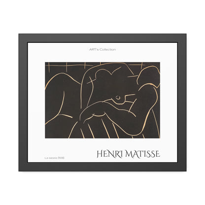 La sieste (1938) by Henry Matisse  / Affiche Encadrée série ART's Collection