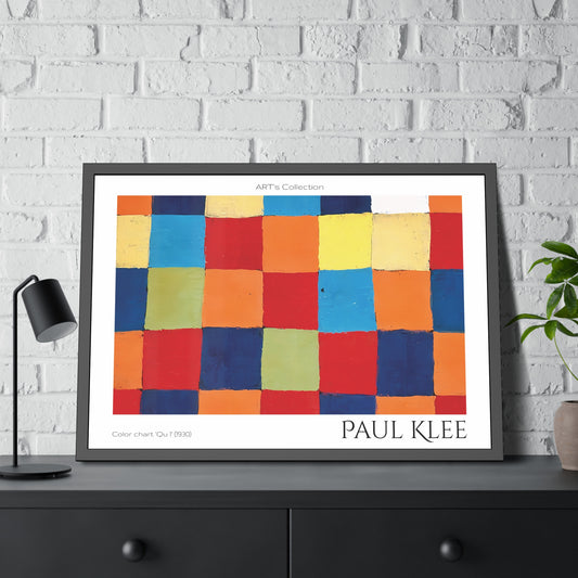 Color chart Qu 1 (1930)  by Paul Klee / Affiche Encadrée série ART's Collection