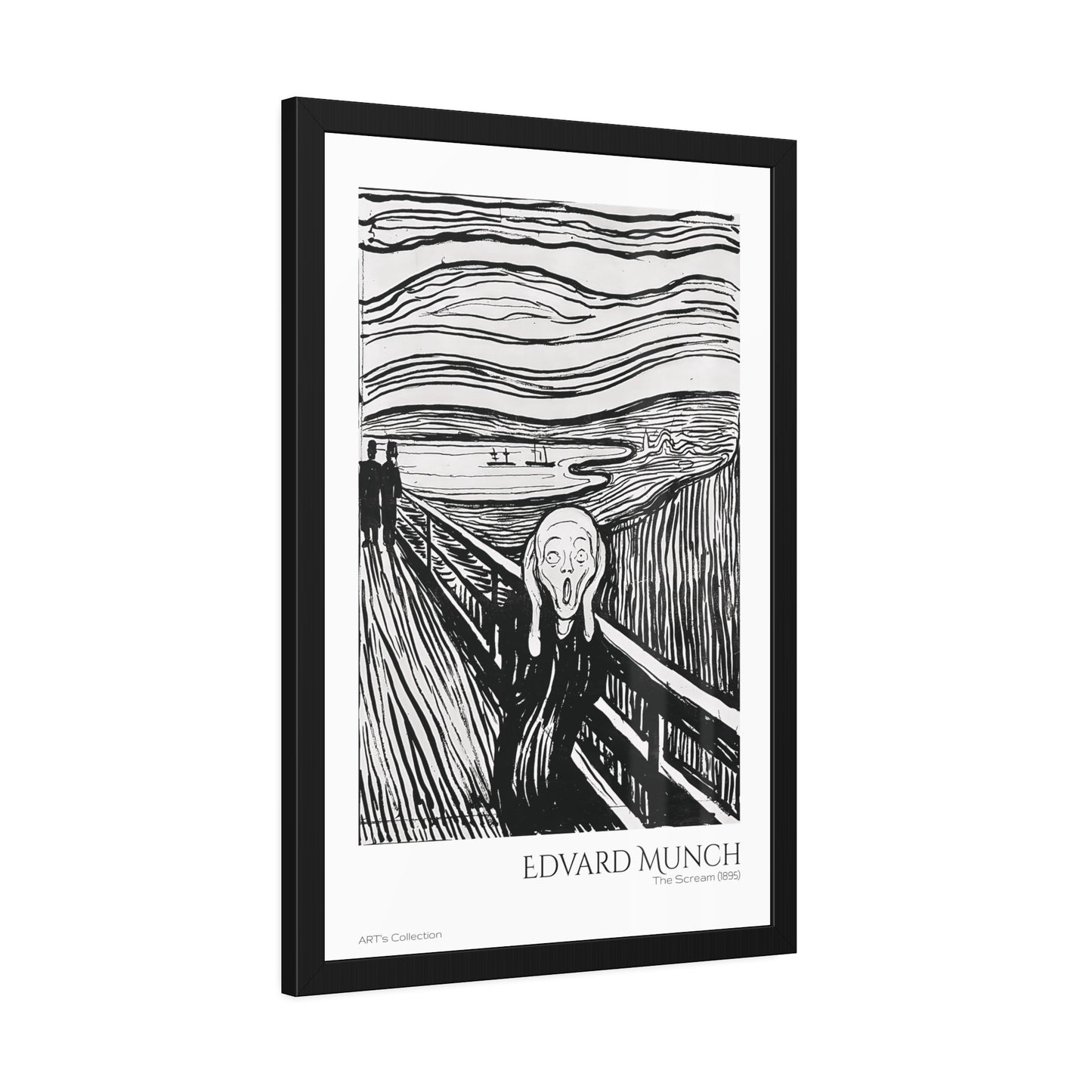 The Scream (1895) by Edvard Munch / Affiche Encadrée série ART's Collection