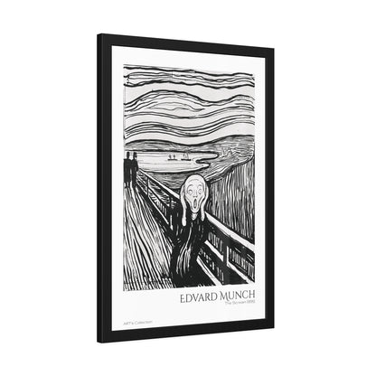 The Scream (1895) by Edvard Munch / Affiche Encadrée série ART's Collection