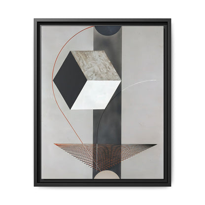 Proun 99 (ca. 1923-1925) by El Lissitzky / Toile encadrée sur caisse américaine