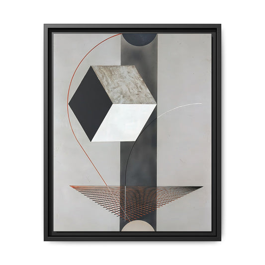 Proun 99 (ca. 1923-1925) by El Lissitzky / Toile encadrée sur caisse américaine