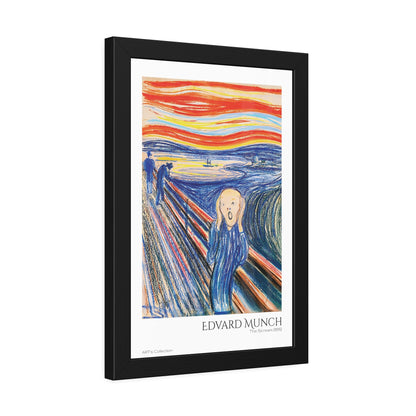The Scream (1895) color version by Edvard Munch / Affiche Encadrée série ART's Collection