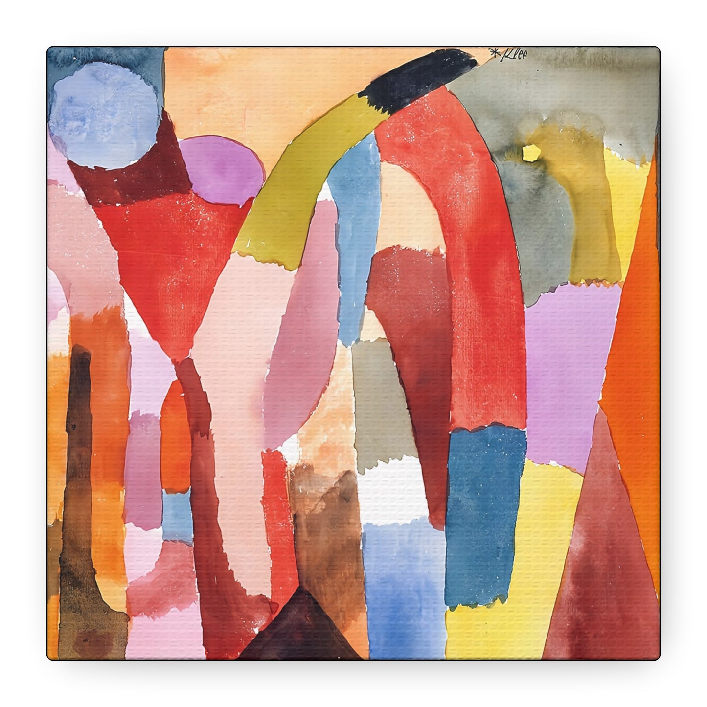 Movement of Vaulted Chambers (1915) by Paul Klee   / Reproduction Fine Art sur Toile / Epaisseur 3,2cm - 1'25 po