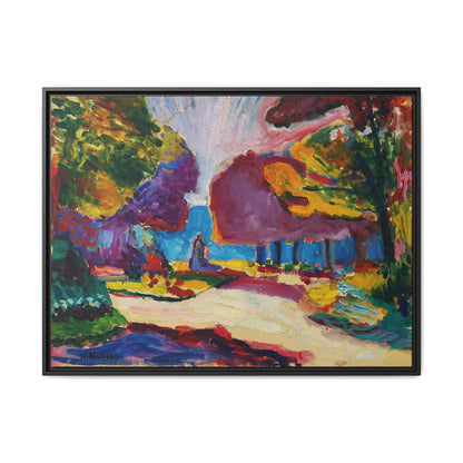 Jardin du Luxembourg, Paris (1902) by Henri Matisse  / Toile encadrée sur caisse américaine