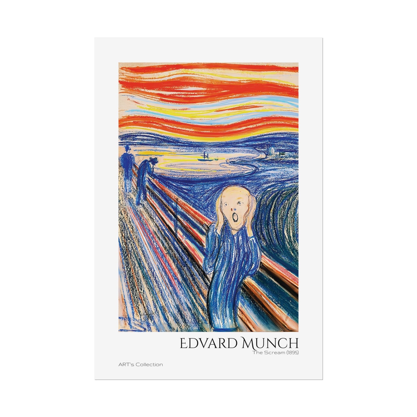 The Scream (1895) color version by Edvard Munch / Affiche imprimée - Série ART's Collection