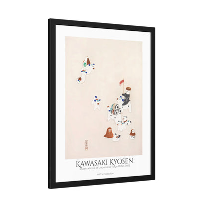 Illustrations of Japanese Toys Pl.046 (1919) by Kawasaki Kyosen / Affiche Encadrée série ART's Collection