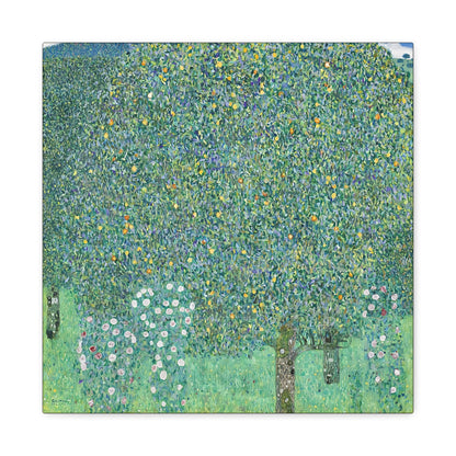 Rosebushes under the Trees (circa 1905) by Gustav Klimt / Reproduction Fine Art sur Toile / Flanc Large Epaisseur 3.2 cm - 1.25 inch