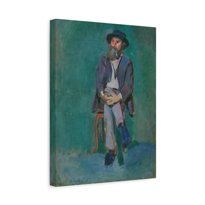 Homme assis (1900) by Henri Matisse / Reproduction Fine Art sur Toile /  Epaisseur 3.2 cm - 1.25 inch