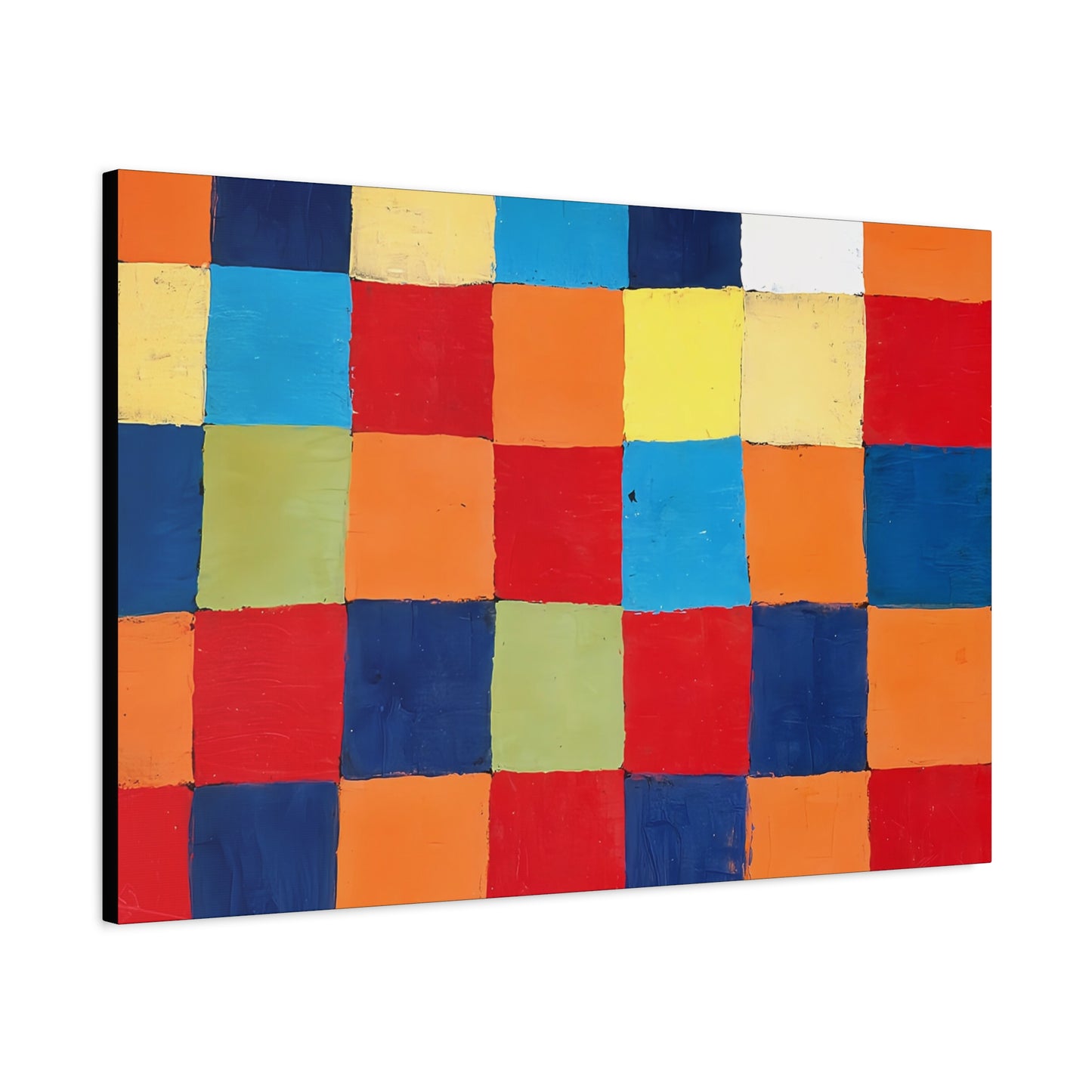 Color chart Qu 1 (1930) by Paul Klee / Reproduction Fine Art sur Toile / Large Epaisseur 3.2 cm - 1.25 inch