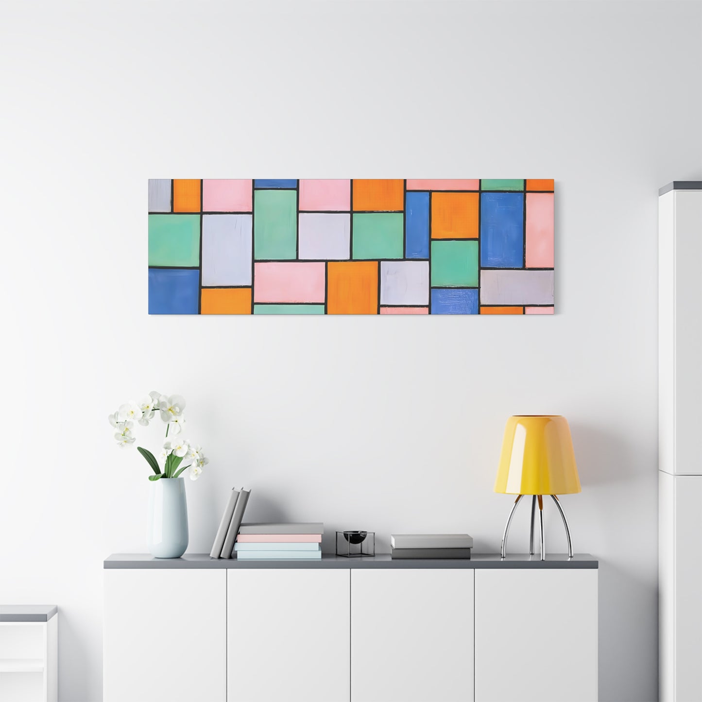 Composition in dissonances (1919) by Theo van Doesburg  / Reproduction Fine Art sur Toile / Epaisseur 3.2 cm - 1.25 inch