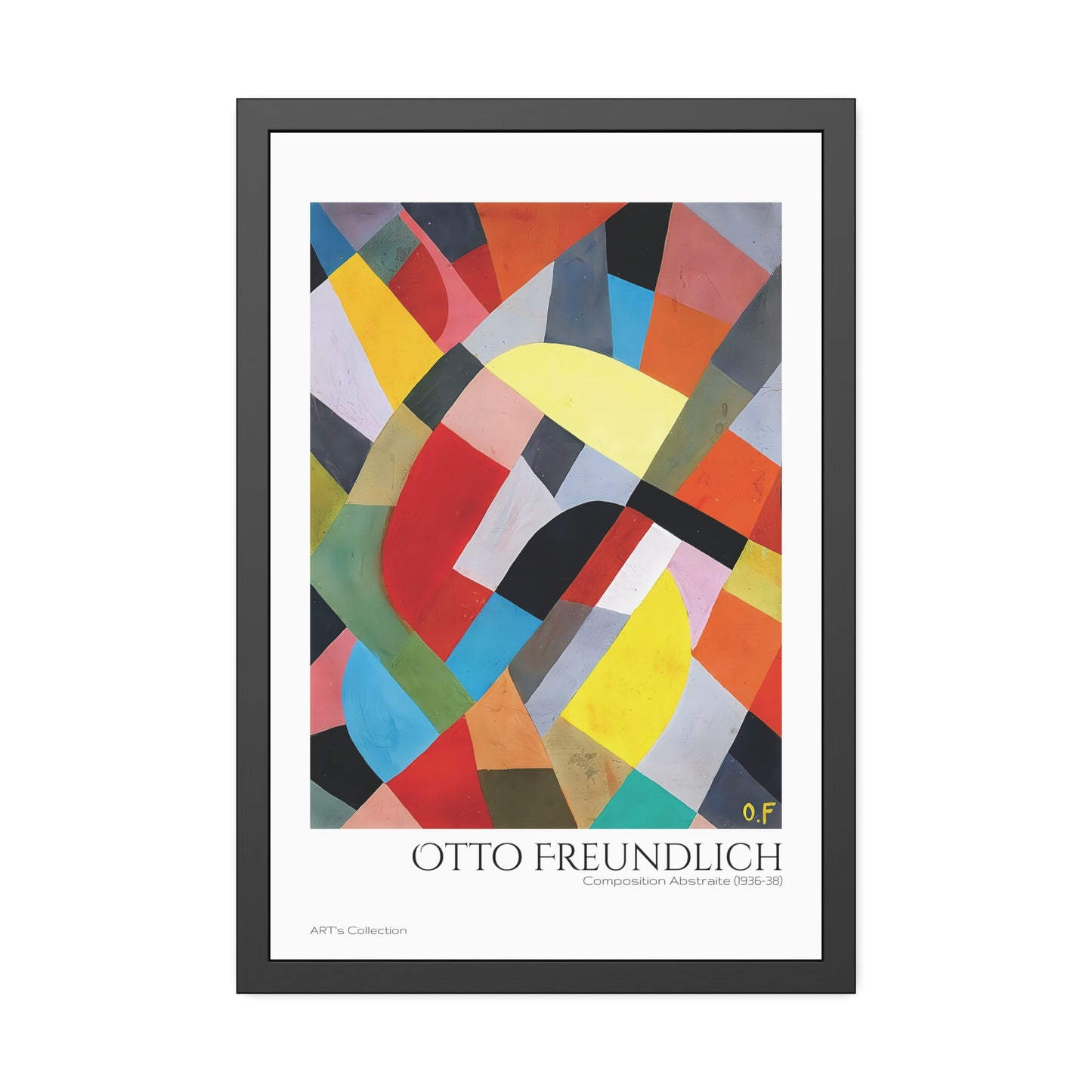 Composition Abstraite (1936-38) by Otto Freundlich  / Affiche Encadrée série ART's Collection