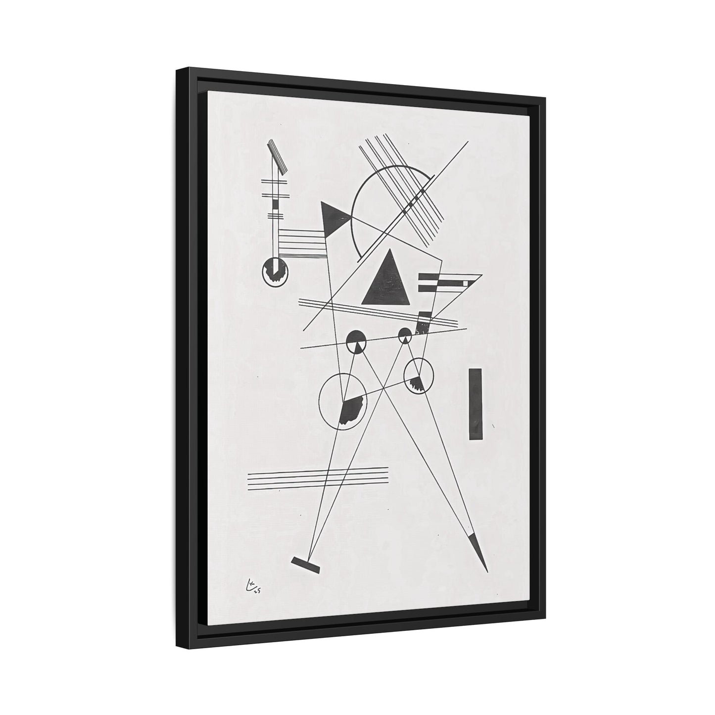 Wassily Kandinsky / Lithographie No. 1 (1925) / Toile encadrée sur caisse américaine