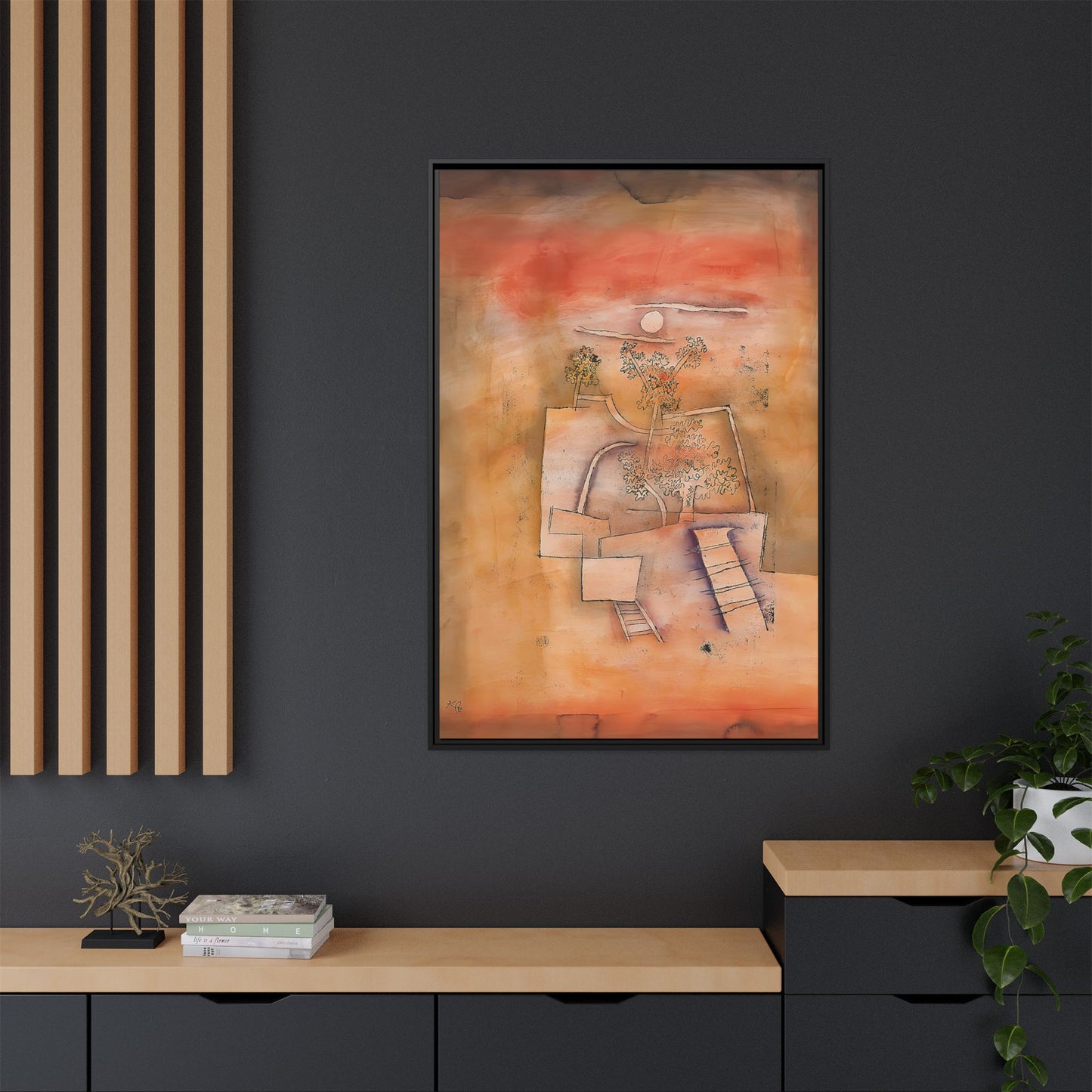 Tree Culture (1924) by Paul Klee / Toile encadrée sur caisse américaine