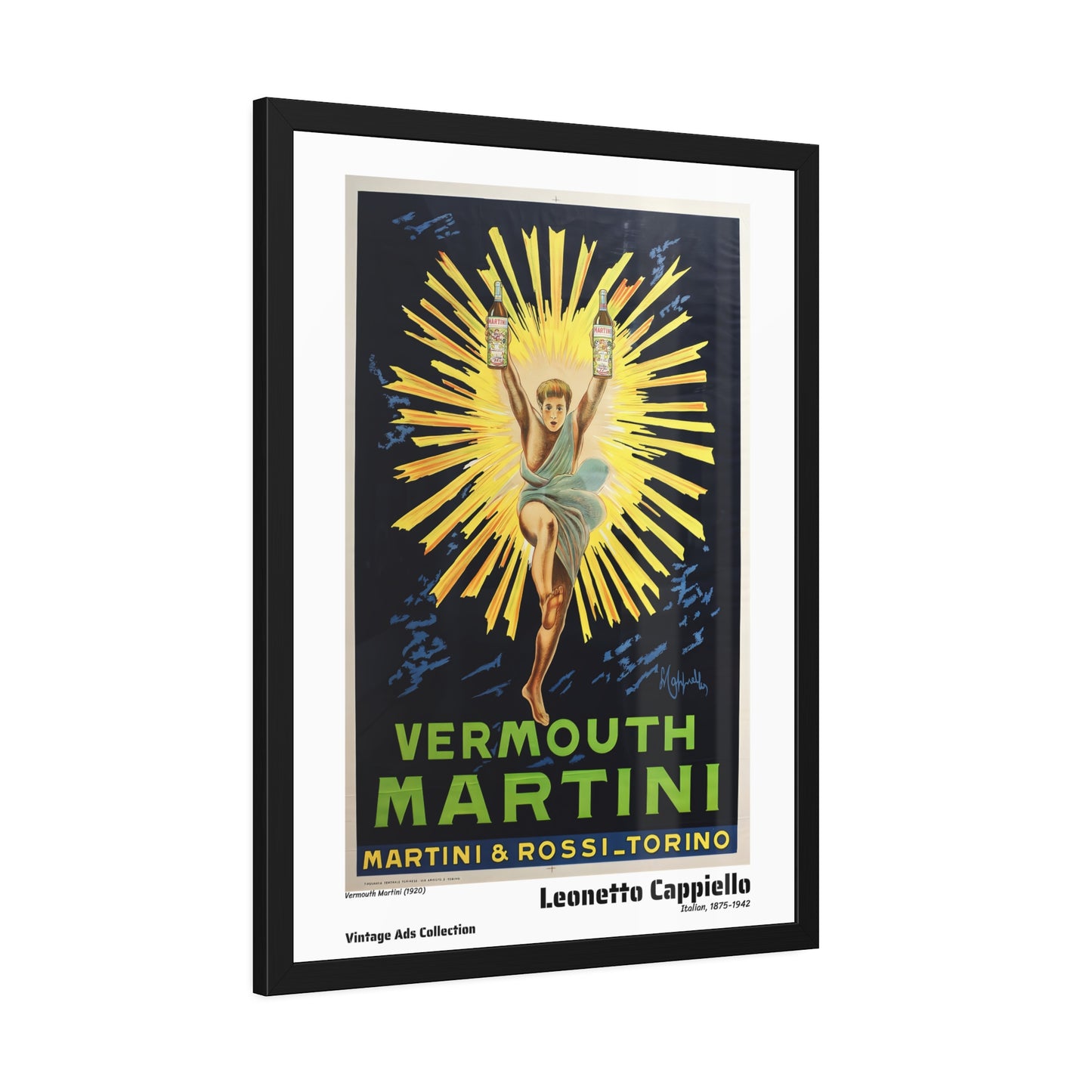 Vermouth Martini (1920) by Leonetto Cappiello / Affiche Encadrée Série Vintage Ads Collection