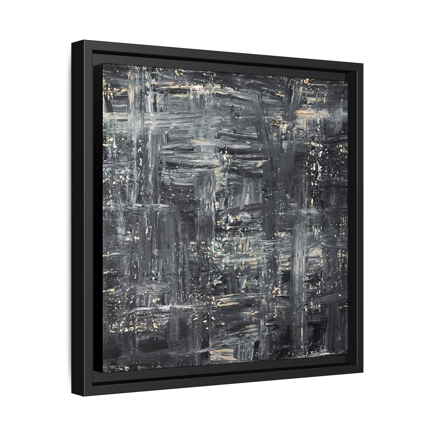 Tableau Intemporel Ardoise Doré "Série Sign Collections" / Toile encadrée sur caisse américaine