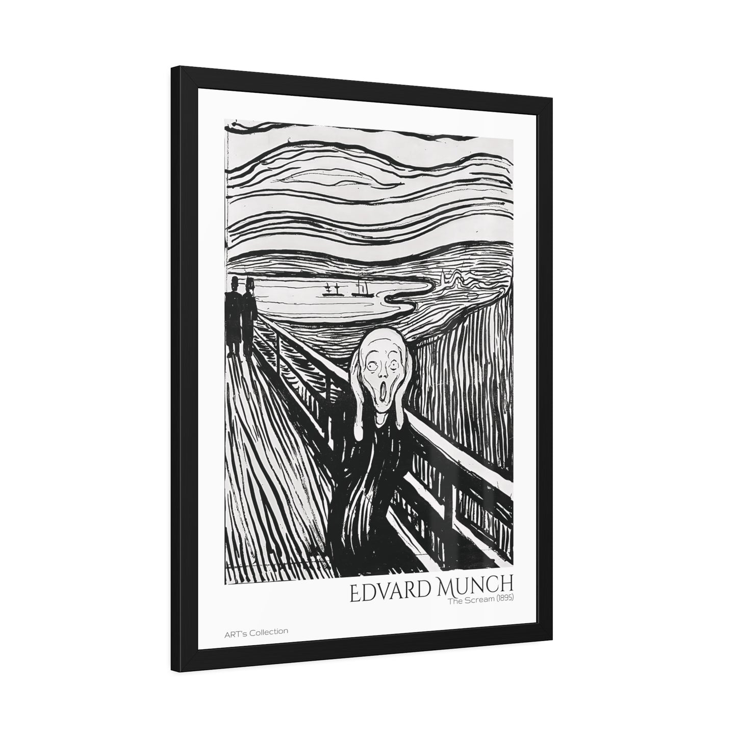 The Scream (1895) by Edvard Munch / Affiche Encadrée série ART's Collection