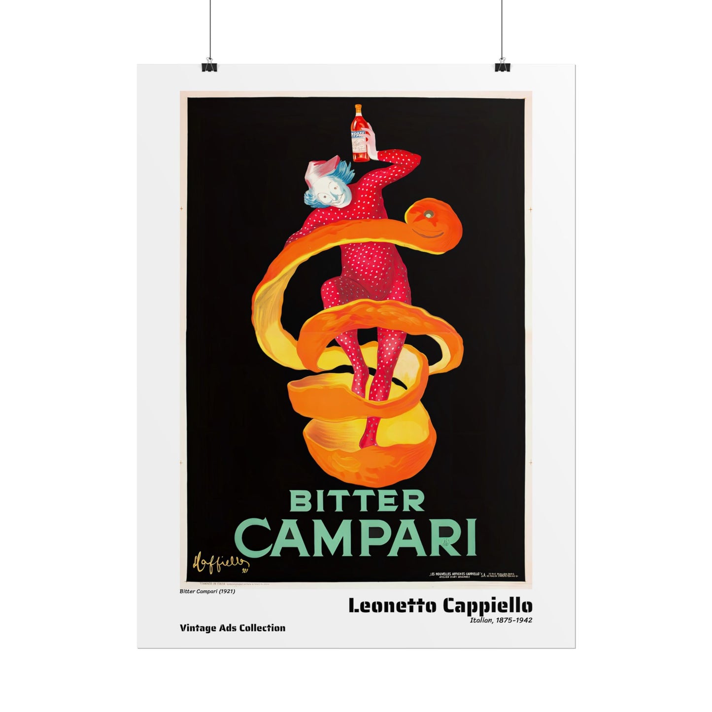 Bitter Campari (1921) by Leonetto Cappiello / Affiche imprimée - Série Vintage Ads Collection
