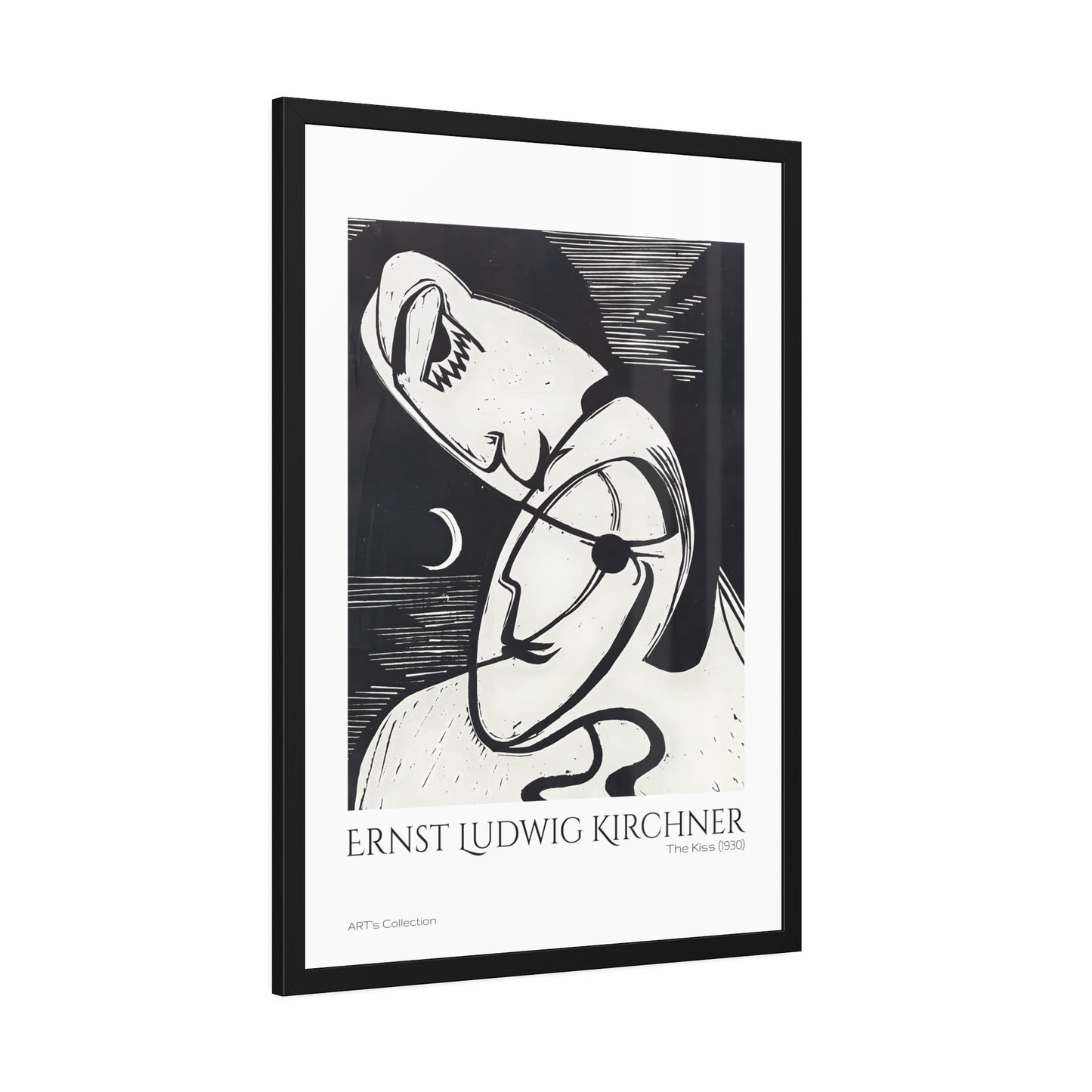The Kiss (1930) by Ernst Ludwig Kirchner / Affiche Encadrée série ART's Collection