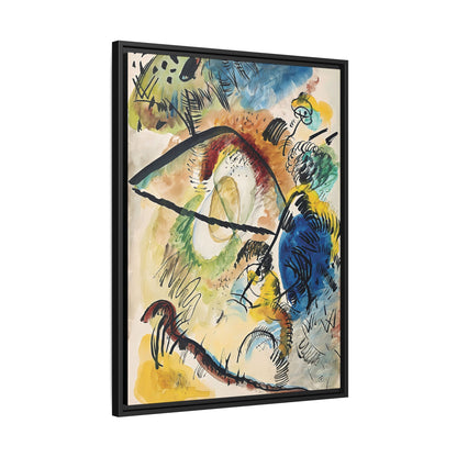 Wassily Kandinsky / Watercolor IX With Black Lines (1913) / Toile encadrée sur caisse américaine