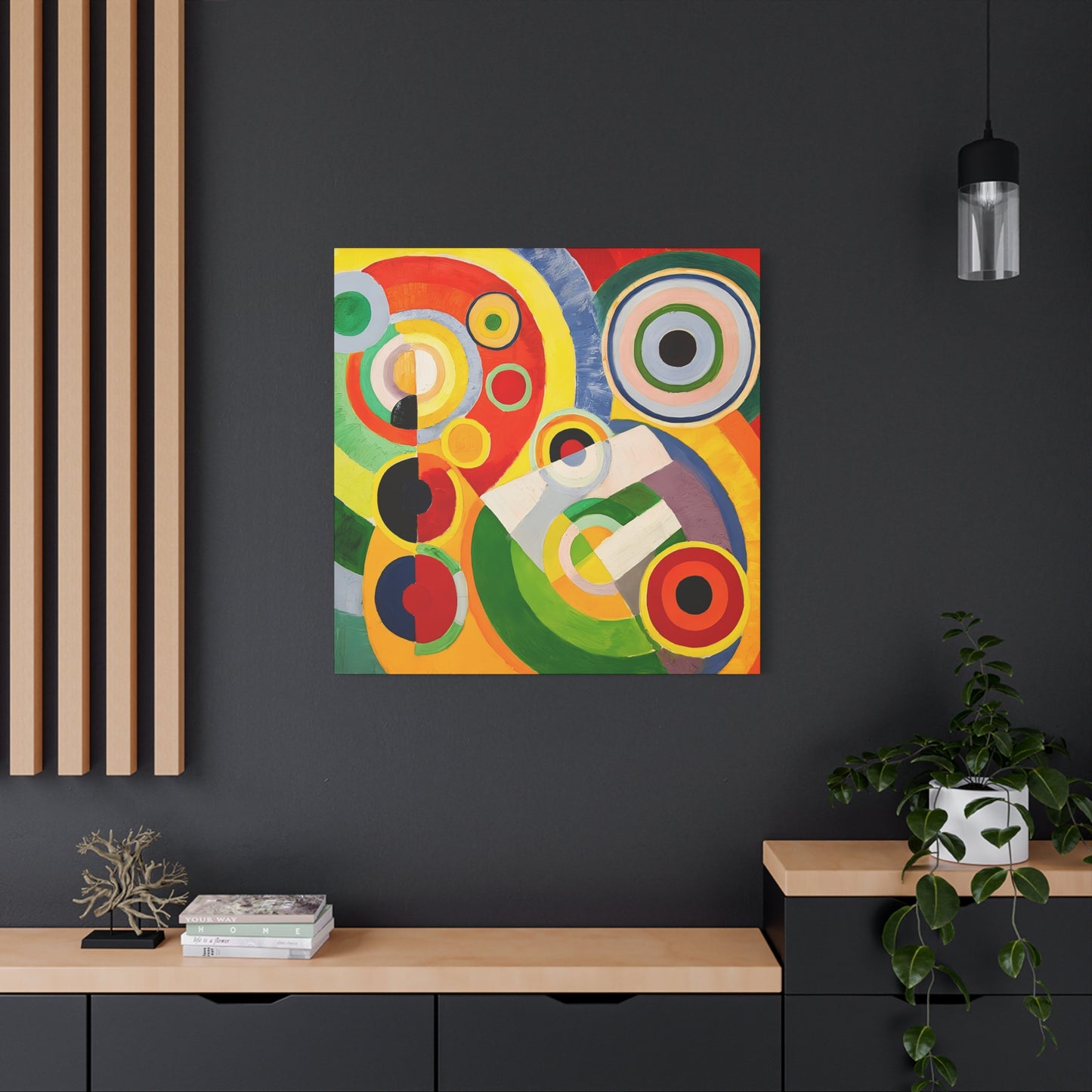 Rythme, Joie de vivre (1930) by Robert Delaunay / Reproduction Fine Art sur Toile / Large Epaisseur 3.2 cm - 1.25 inch