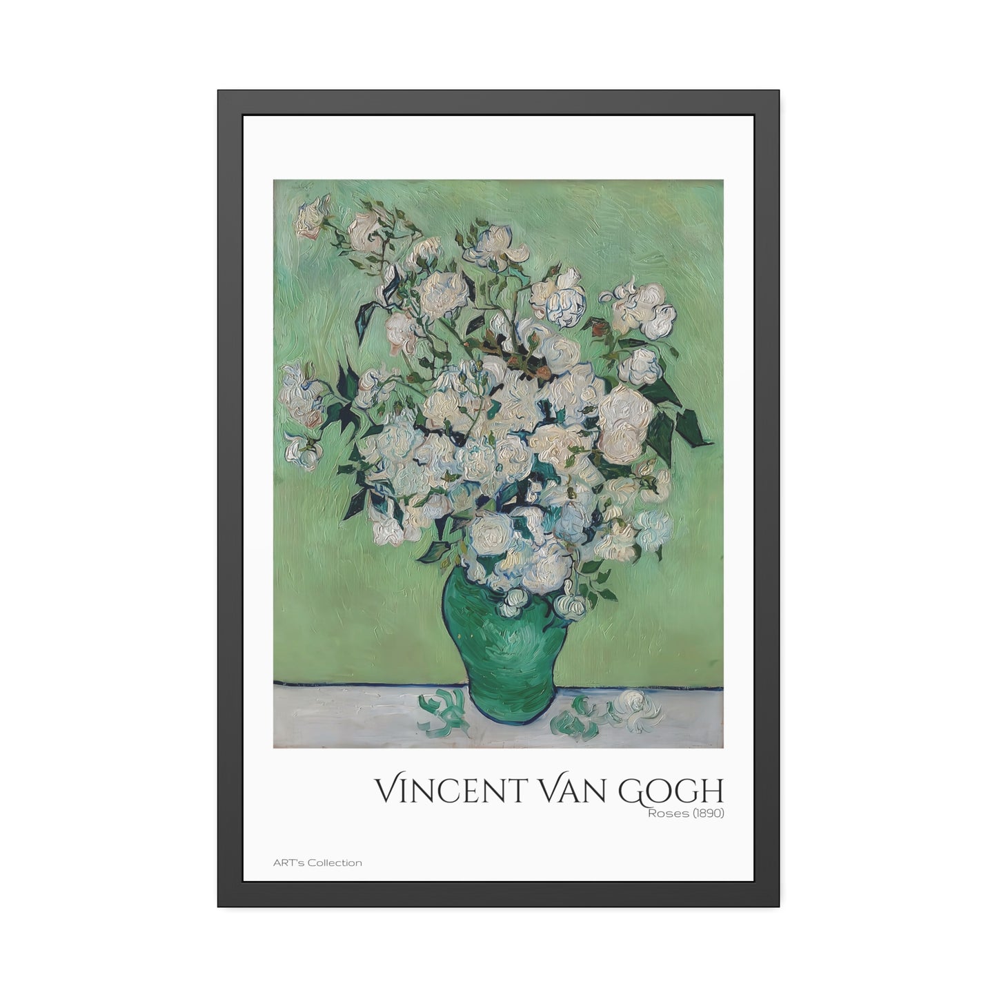 Roses (1890) by Vincent Van Gogh / Affiche Encadrée série ART's Collection