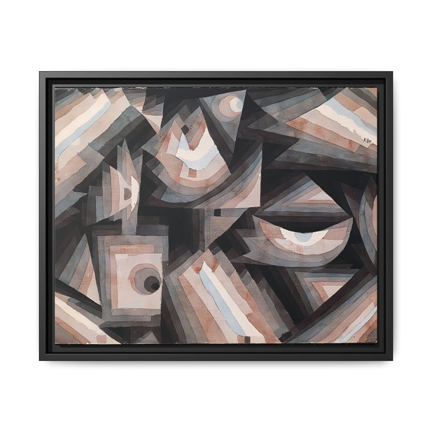 Crystal gradation (1922) by Paul Klee / Toile encadrée sur caisse américaine
